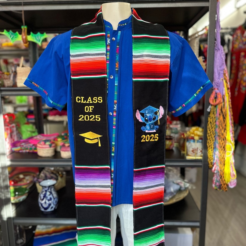 Graduation Class 2025 Mexican sash /stole stitch